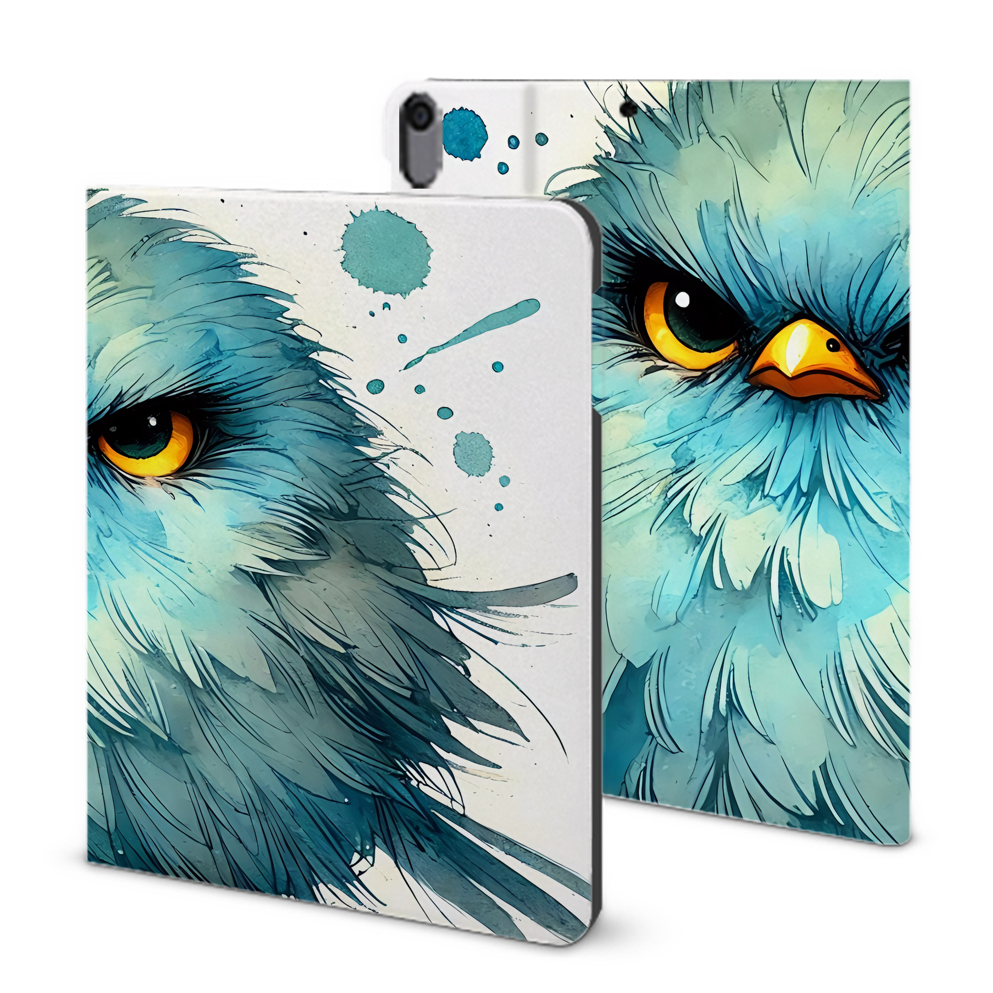 （画像用） Angry Birds アングリーバード IPad ケース ブック型 PUレザー TPU 耐衝撃 軽量 薄型 ペン収納なし 全面保護 IPad 各モデル対応